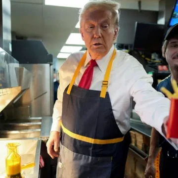 Trump Works Fryer At McDonald’s—And Accuses Harris Without Evidence Of Lying About Summer Job