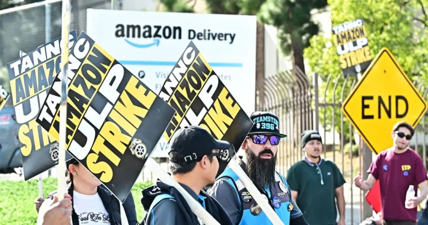 Amazon workers strike at 7 facilities, targeting holiday delivery rush