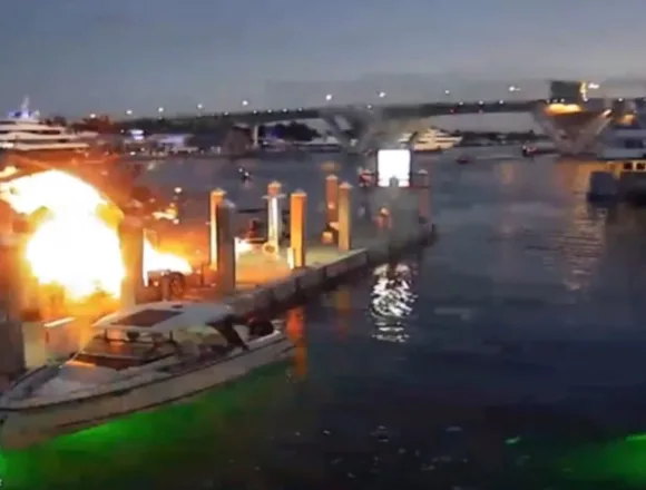 1 person killed, 5 hospitalized after fiery Florida boat explosion