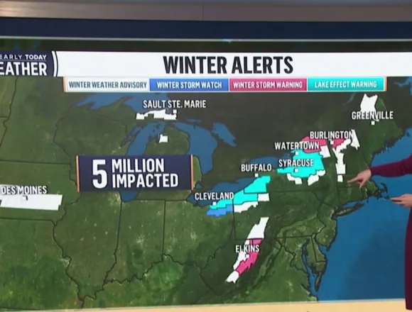 5 million impacted by winter alerts as the weather makes a frigid start to 2025