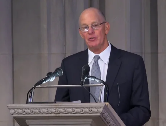 Steven Ford delivers Carter eulogy written by his father, Gerald Ford