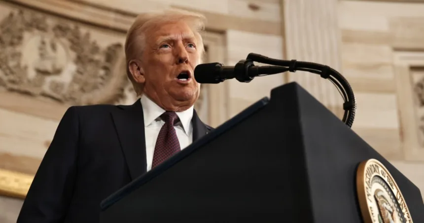 Trump blasts Biden administration for domestic challenges in inaugural address