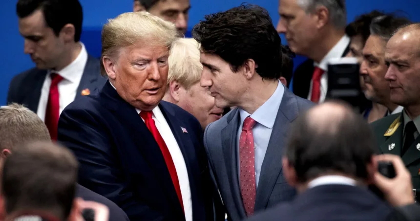 Trudeau says he joked about a trade for Vermont or California when Trump raised annexing Canada
