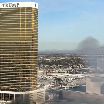 Tesla Cybertruck bursts into flames outside Trump hotel in Las Vegas, killing one