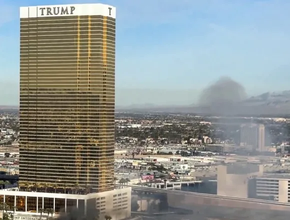 Tesla Cybertruck bursts into flames outside Trump hotel in Las Vegas, killing one