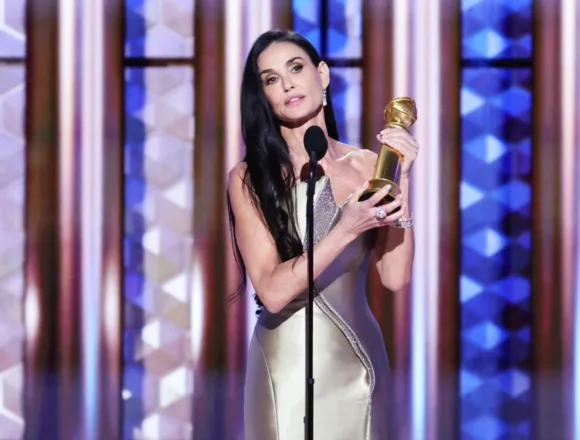 Demi Moore wins Golden Globe for ‘The Substance’
