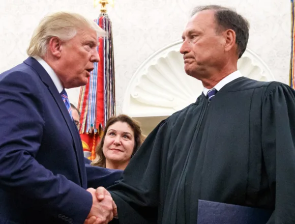 Justice Alito says there was no discussion of Trump’s pending case when the two spoke