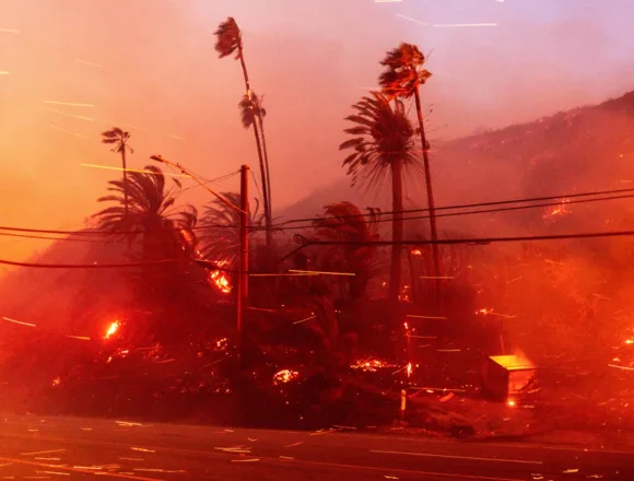 Exceptional dryness and strong winds