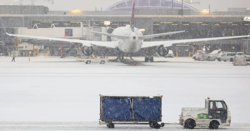 Delta passengers in Atlanta forced to evacuate on emergency slides amid winter storm