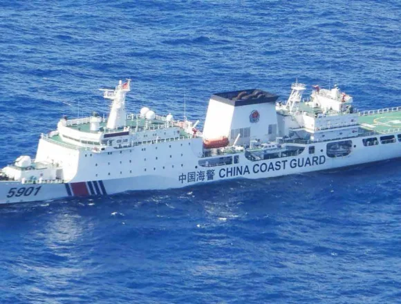 Philippines alarmed after China sends ‘monster ship’ to disputed shoal