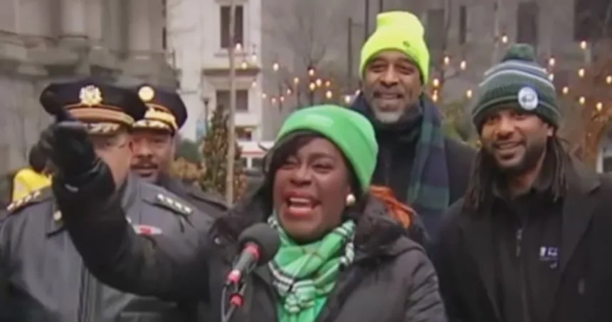 ‘E-L-G-S-E-S!’ Philly mayor flubs Eagles chant ahead of snowy playoff game