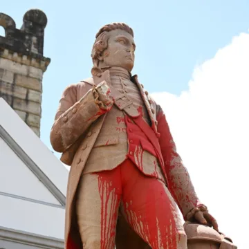 Captain Cook statue in Sydney defaced ahead of Australia’s national day