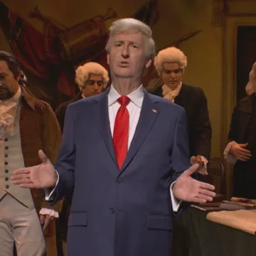 As Trump returns to office, ‘SNL’ wonders aloud if America has its first elected king