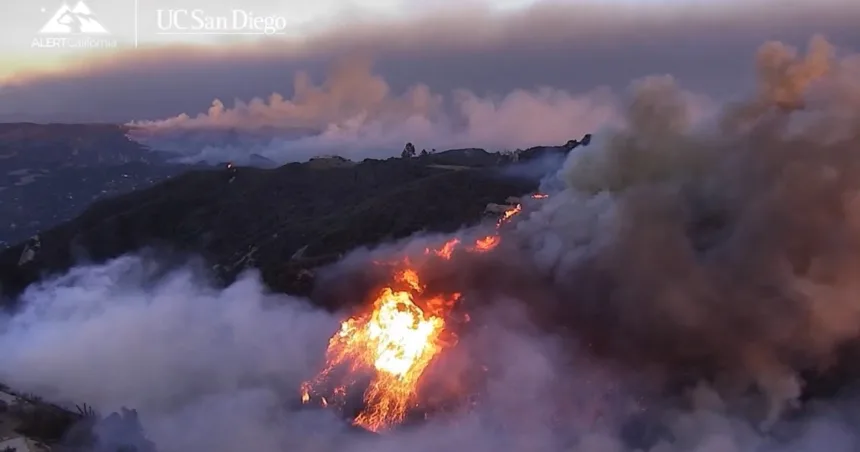Timelapse videos capture rapid spread of the Palisades Fire