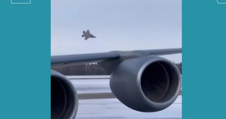 Video captures Air Force F-35 fighter jet crash at Alaska base