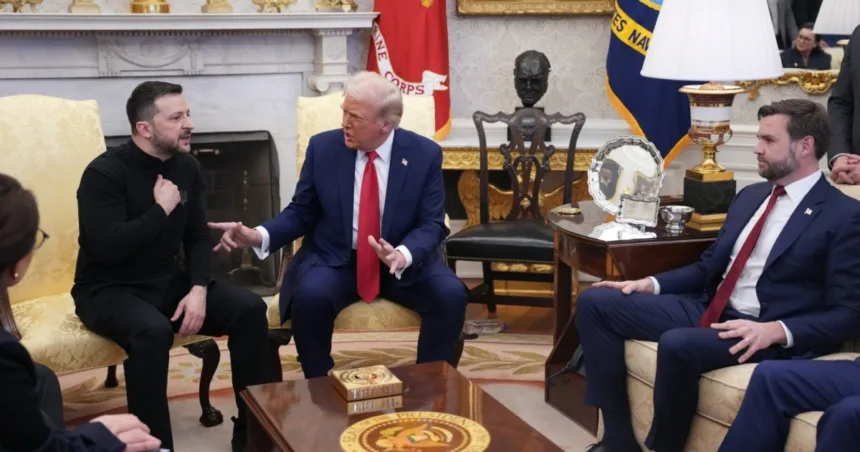 Trump, Zelenskyy and Vance have heated exchange in Oval Office meeting