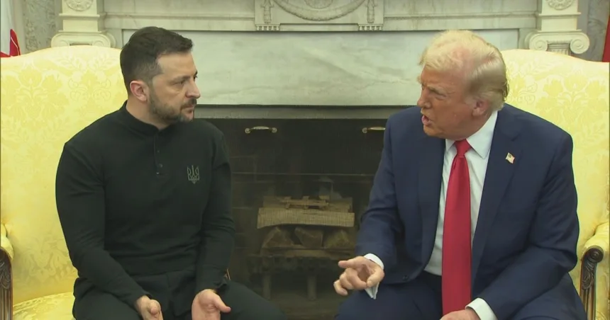 Trump and Zelenskyy meet in tense Oval Oval exchange