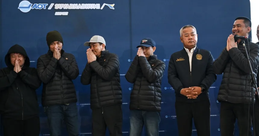 5 Thai hostages arrive back home after being released by Hamas