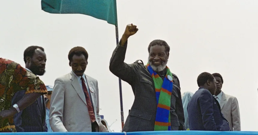 Sam Nujoma, Namibia’s fiery freedom fighter and first president, dies aged 95