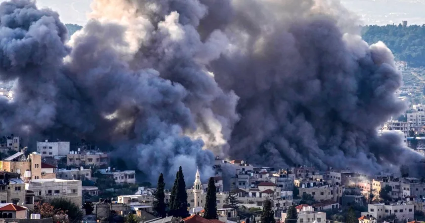 Israeli military destroys buildings in the West Bank