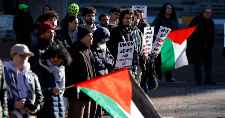 ACLU sues University of Michigan over campus bans for pro-Palestinian protesters