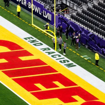 NFL will remove ‘End Racism’ from the end zones ahead of Super Bowl