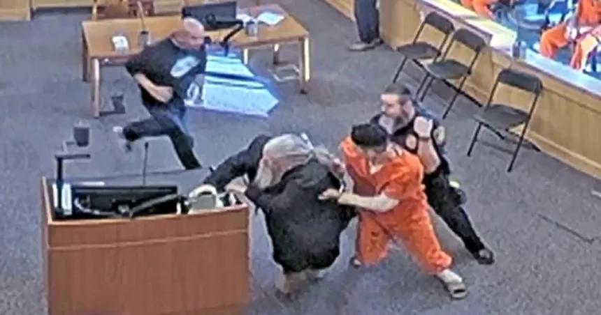 Video shows New Mexico murder suspect getting attacked by victim’s family in court