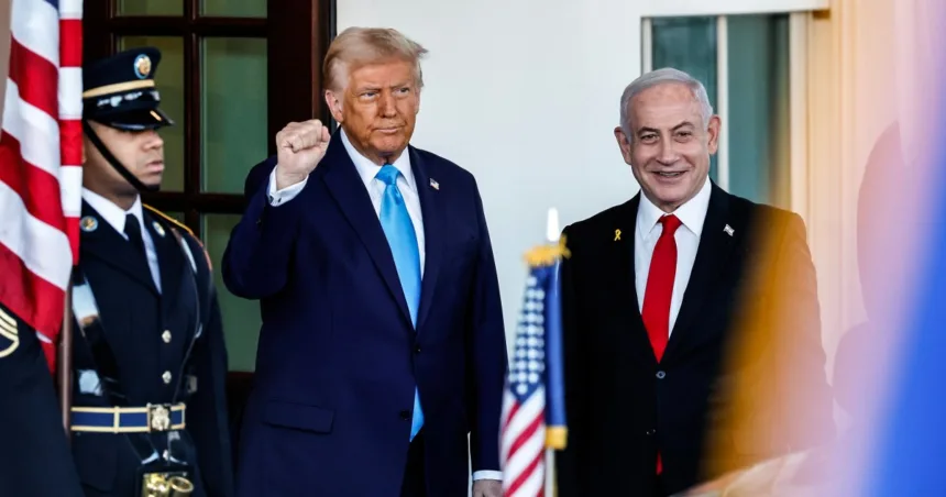 Trump claims Palestinians have ‘no alternative’ but to leave Gaza before his meeting with Netanyahu