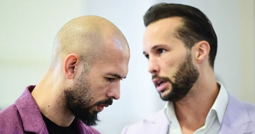 U.S. woman sues Tate brothers, accuses them of luring her into sex work