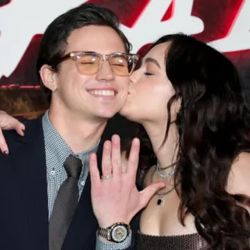 ‘Cobra Kai’ stars confirm relationship with engagement rings at Netflix red carpet