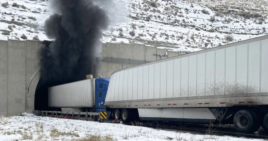 2 dead in Wyoming highway tunnel pileup that closed major east-west interstate