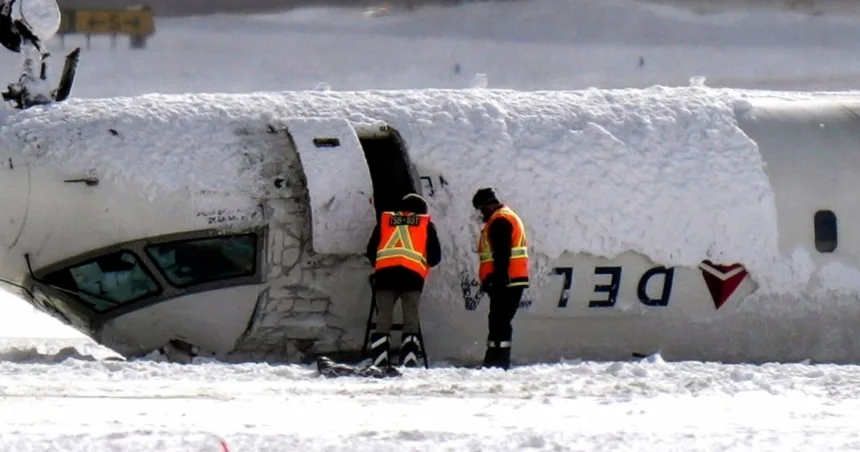 Two passengers sue Delta after plane rolls over during crash-landing in Toronto