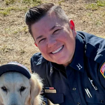 Stabbed fire captain seen bloody, pleading for her life, before her wife fled to Mexico, police say