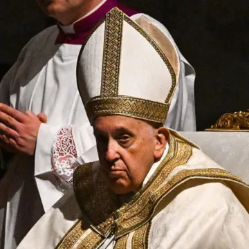 Pope Francis has ‘peaceful night’ in hospital amid health battle