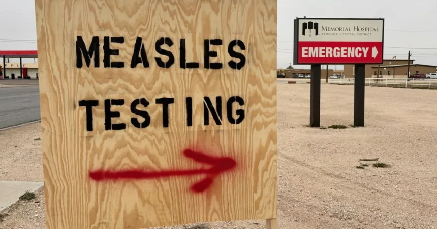 A person dies of measles in West Texas outbreak