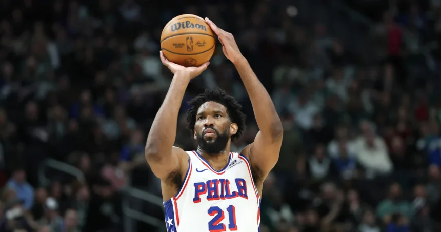 76ers star Joel Embiid ruled out for season with knee injury