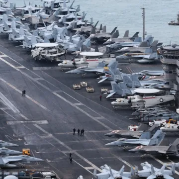U.S. aircraft carrier arrives in South Korea after North Korea test-fired missiles