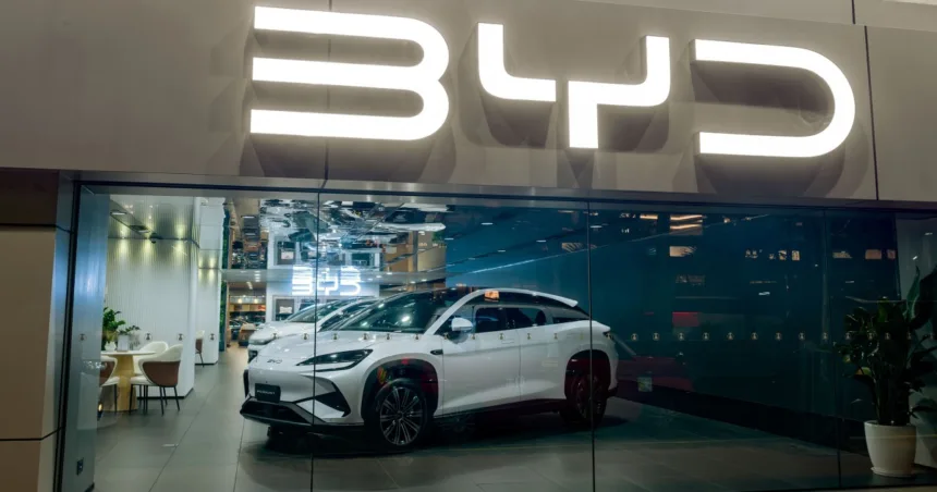 BYD’s shares rally after rolling out new technology it claims charges EVs in five minutes