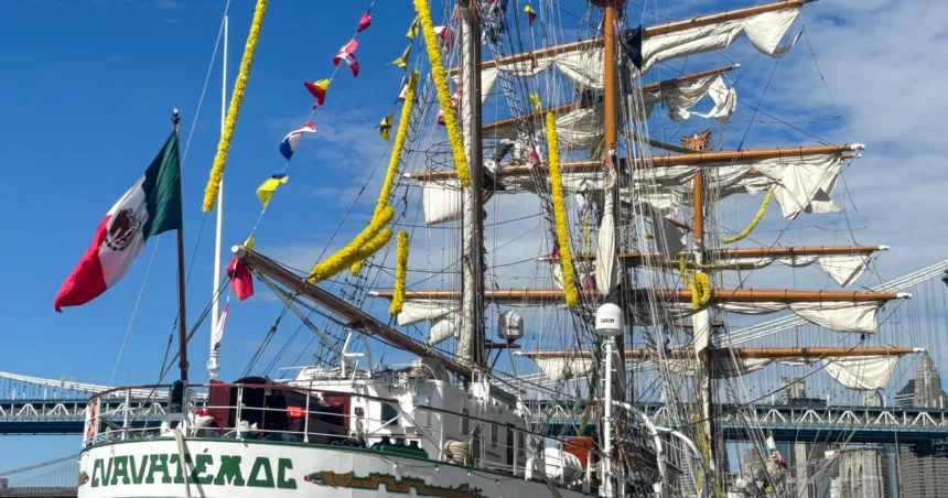 Mexican ship’s collision with Brooklyn Bridge leaves locals in disbelief