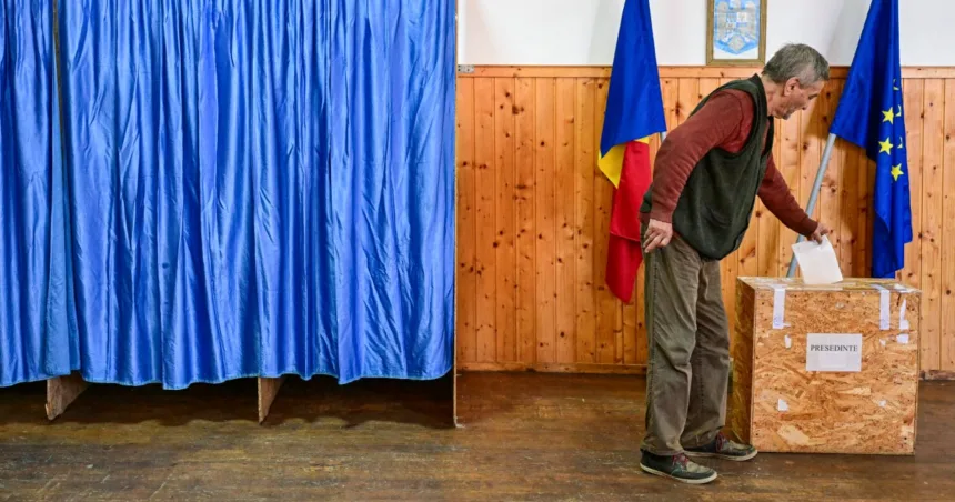 Pro-EU centrist in Romania’s tense presidential race takes lead, preliminary data shows