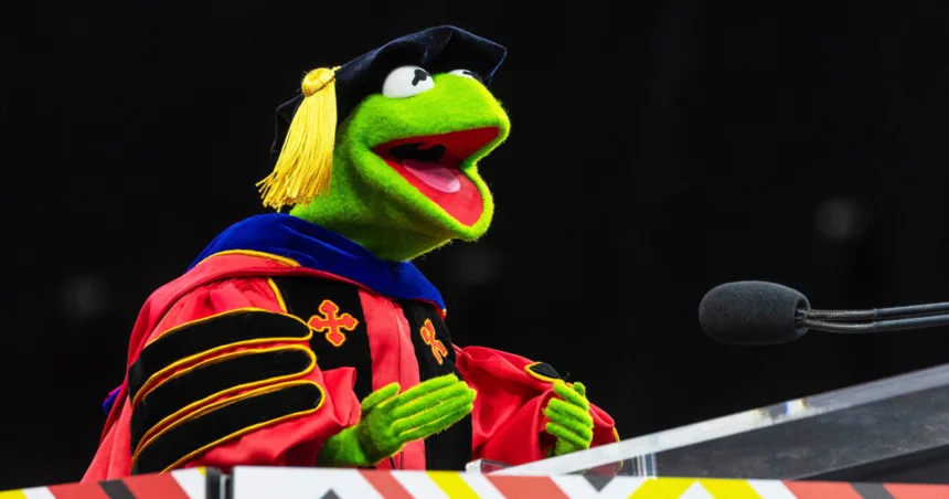 ‘Leap together,’ Kermit the Frog says in commencement address at University of Maryland graduation