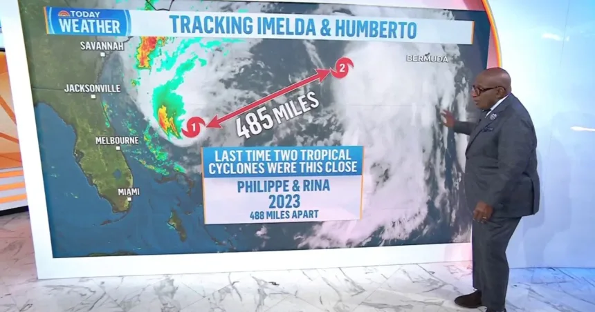 Imelda Upgraded to a Hurricane as It Moves Away From US