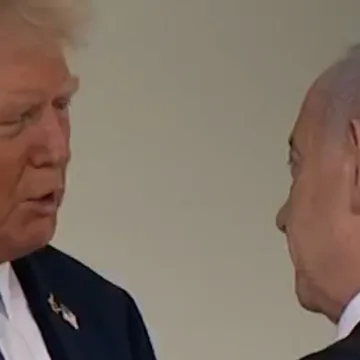 Netanyahu arrives for White House meeting with Trump