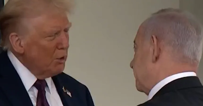 Netanyahu arrives for White House meeting with Trump