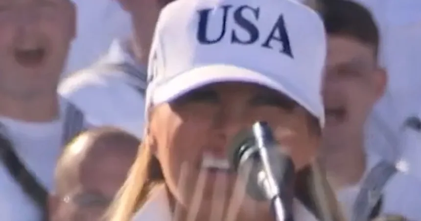 Melania Trump gives Navy sailors a ‘Hooyah!’