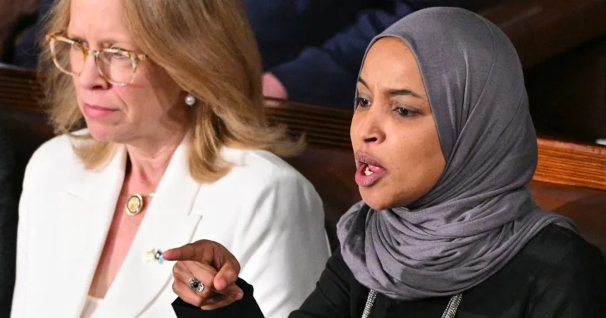 022426-omar-ilhan-vsb-2227-39e205.jpg Democratic Reps. Ilhan Omar and Rashida Tlaib clash with Trump at the State of the Union