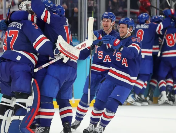 Team USA Goes for Gold on the Ice on Day 14 of Winter Games