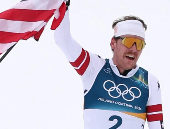 American scores silver in historic cross-country skiing race