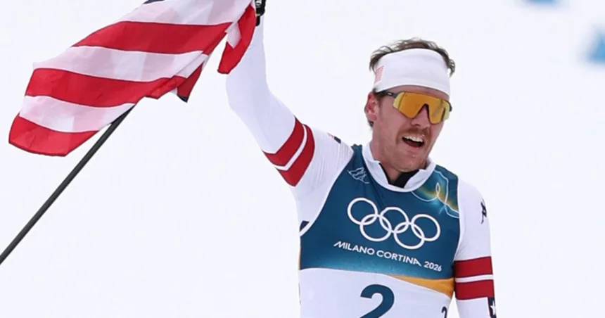 American scores silver in historic cross-country skiing race