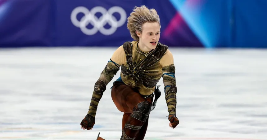 Ilia Malinin makes Olympic debut with strong, but second-place, performance